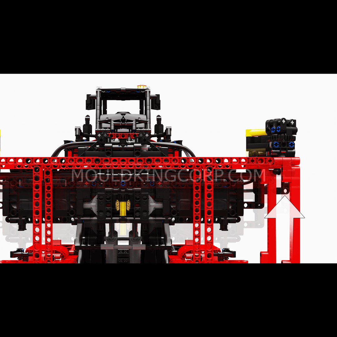 Ensemble de construction télécommandé pour chariot élévateur à conteneurs MOULD KING 17029/17030 | 4 878 pièces