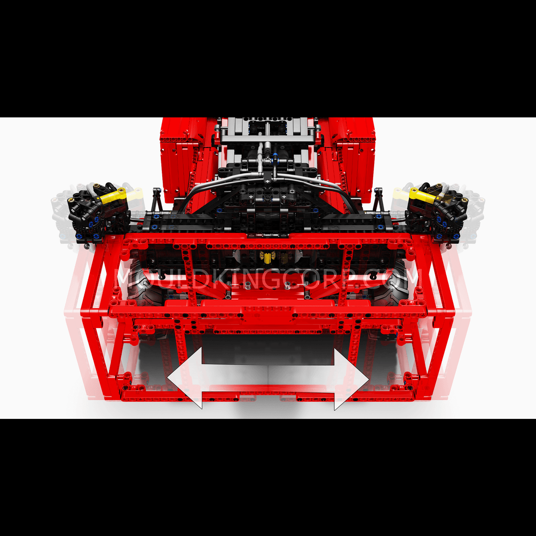 Ensemble de construction télécommandé pour chariot élévateur à conteneurs MOULD KING 17029/17030 | 4 878 pièces