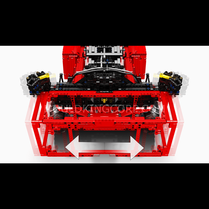 Ensemble de construction télécommandé pour chariot élévateur à conteneurs MOULD KING 17029/17030 | 4 878 pièces