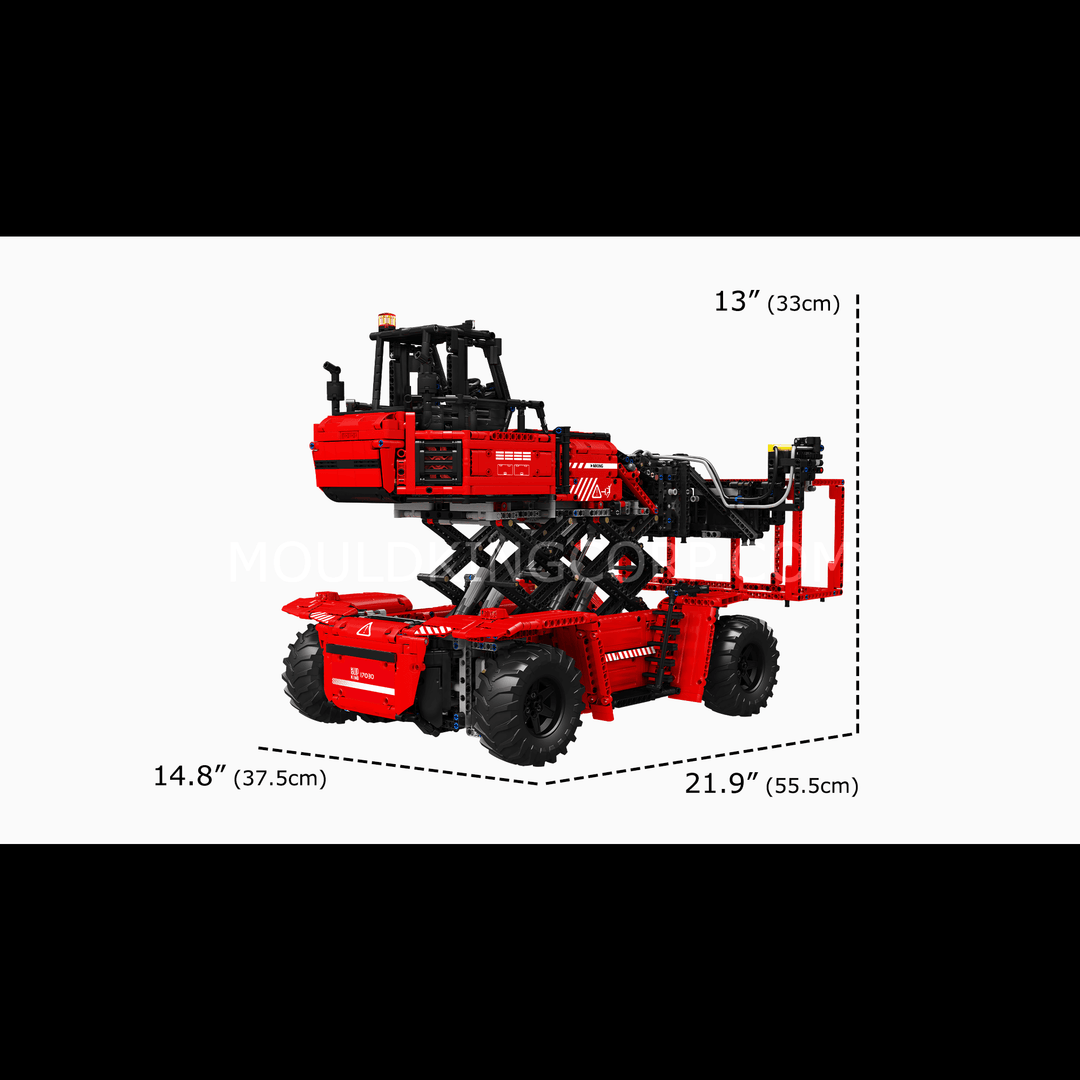 Ensemble de construction télécommandé pour chariot élévateur à conteneurs MOULD KING 17029/17030 | 4 878 pièces