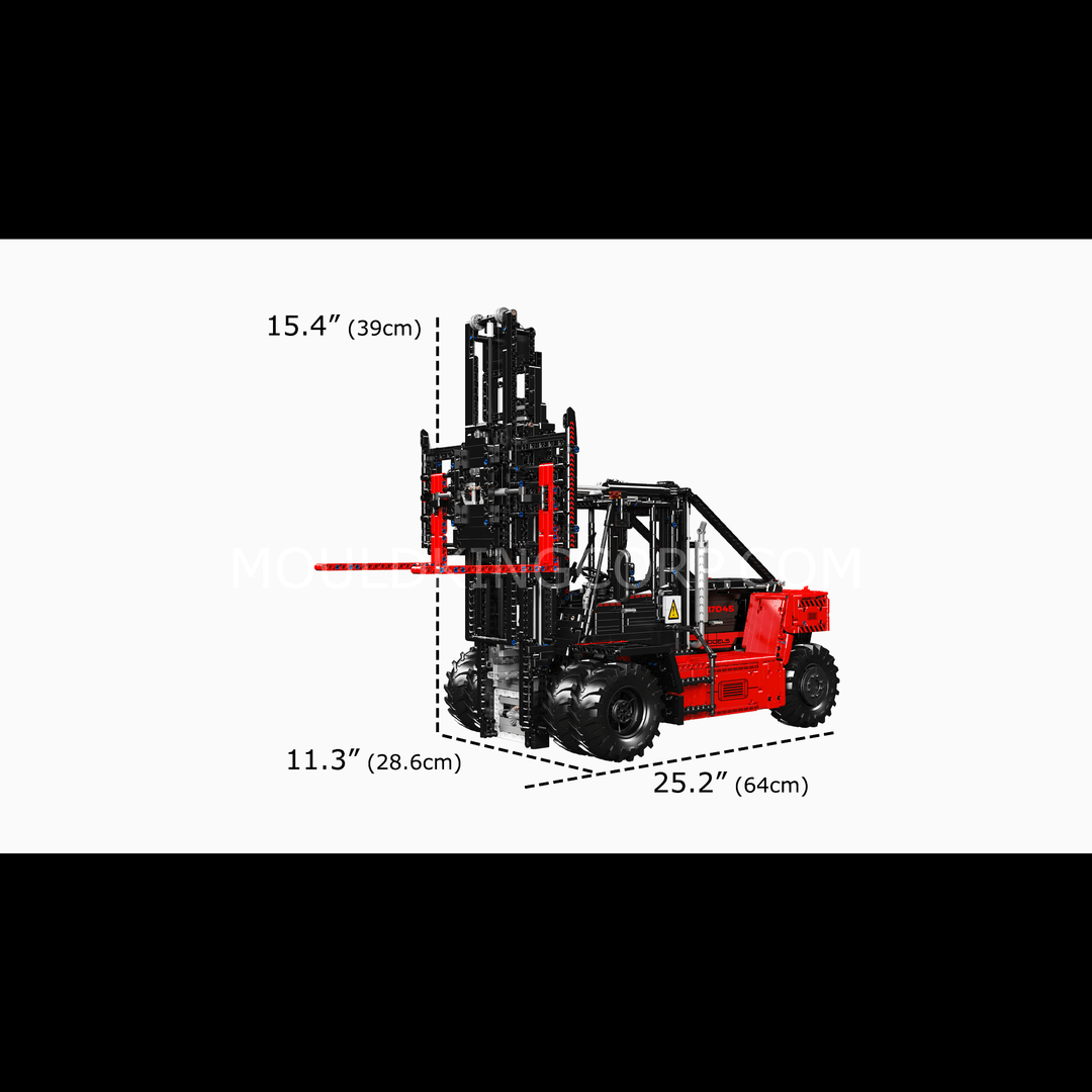 Mould King 17044/17045 Ensemble de construction télécommandé pour chariot élévateur robuste | 4 579 pièces