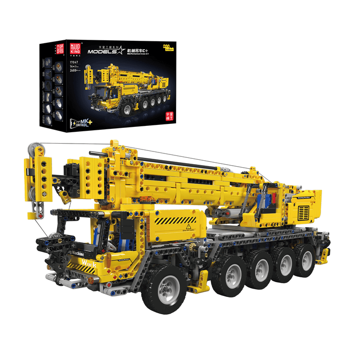 Mallenkoning 17047 Mechanische Kraan C+ Bouwset | 2.688 Stuks