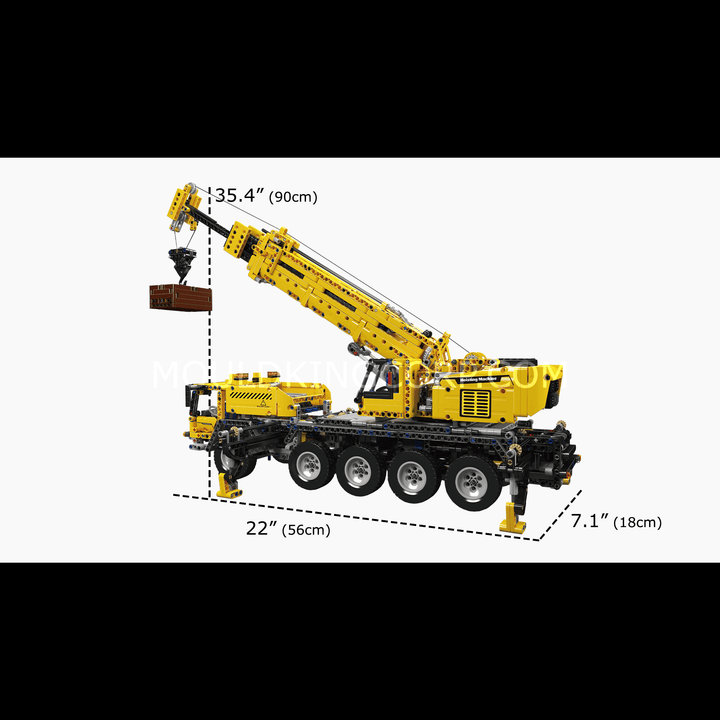 Mallenkoning 17047 Mechanische Kraan C+ Bouwset | 2.688 Stuks