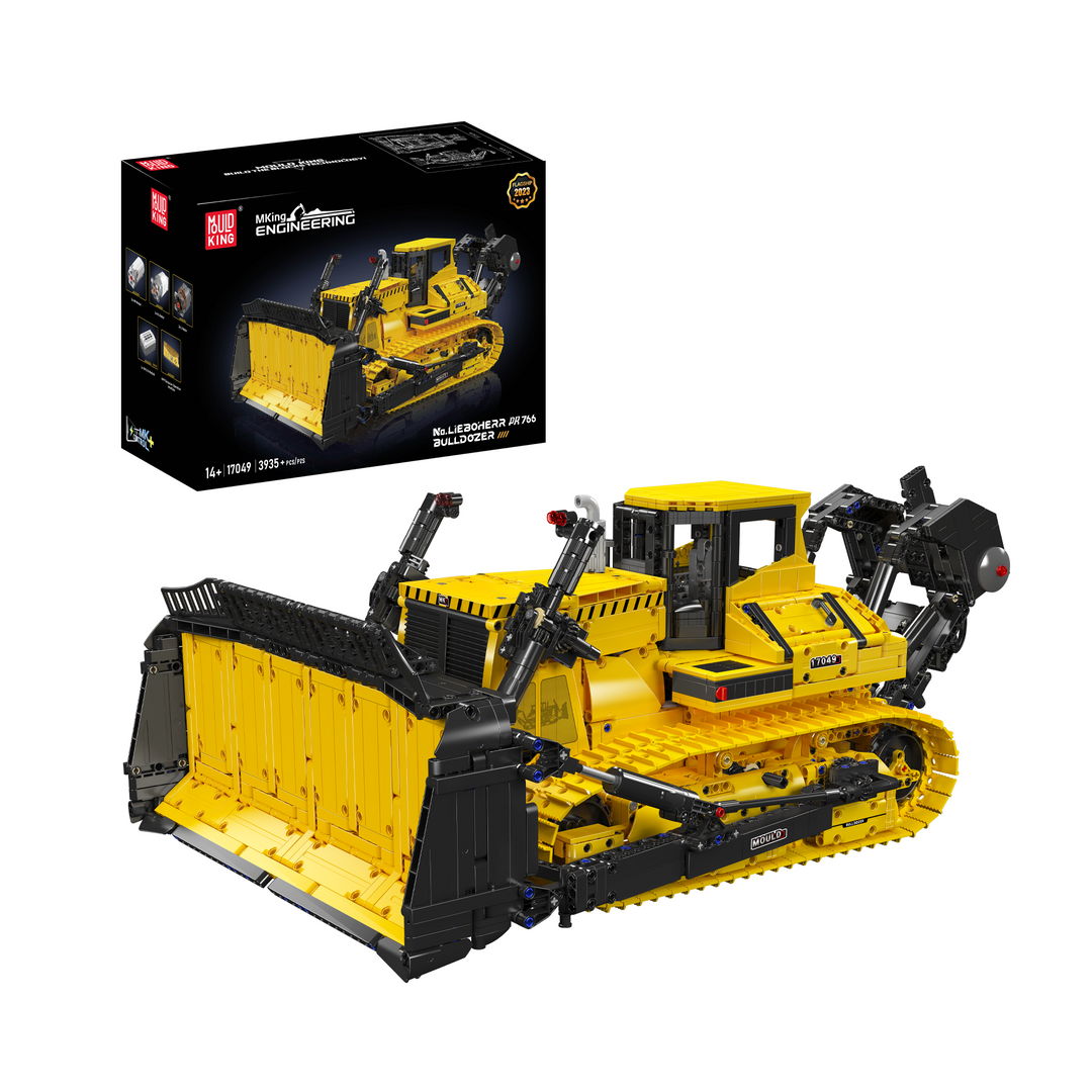 MOULD KING 17049 Liebherr PR766 op afstand bestuurbare bulldozer bouwset | 3.568 pcs