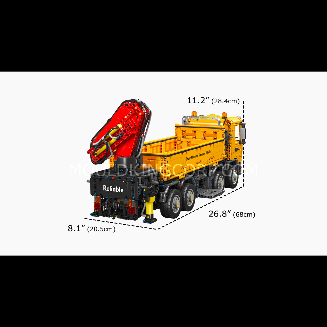 Camion grue télécommandé Mould King 17050 | Ensemble de construction | 4 012 pièces