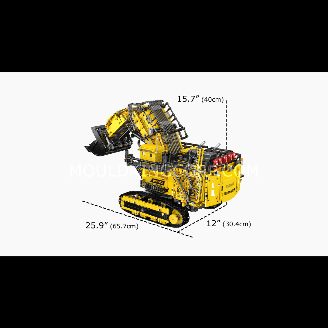 MOULD KING 17070 Liebherr R 9800 Mijnbouw Graafmachine Bouwsets | 4.767 PCS