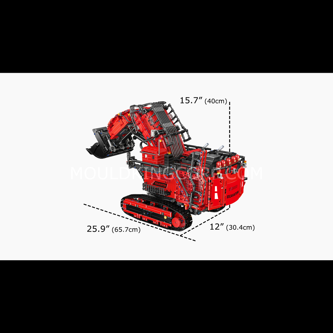 MOULD KING 17070 Liebherr R 9800 Mijnbouw Graafmachine Bouwsets | 4.767 PCS