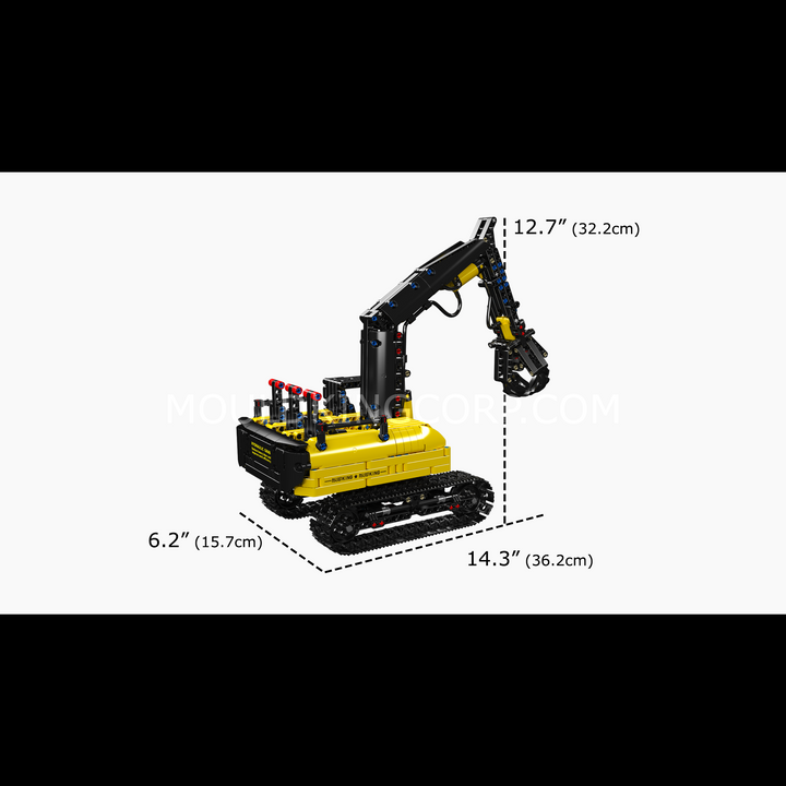 Mallenkoning 17077 Hydraulische Log Grapple Aanhangwagen Bouwset | 866 Stuks