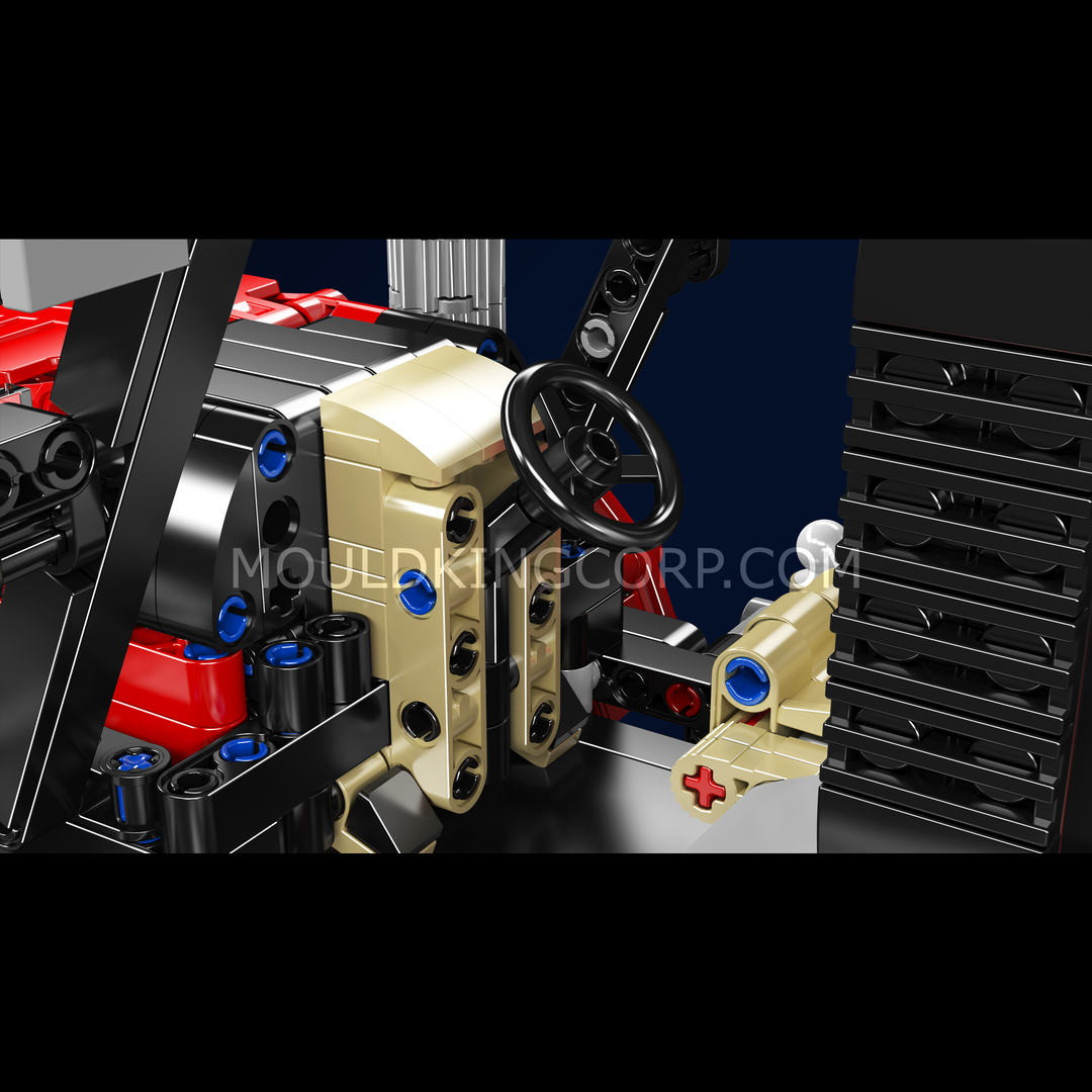 Mould King 18037 Mecanum Drive Remote Controlled Tractor Building Set | 1,392 Pcs