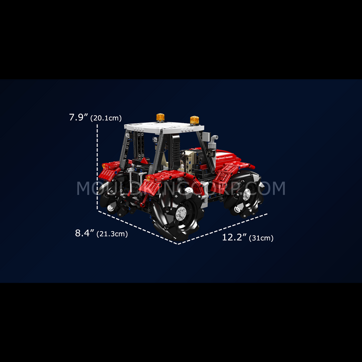 Mould King 18037 Mecanum Drive Remote Controlled Tractor Building Set | 1,392 Pcs