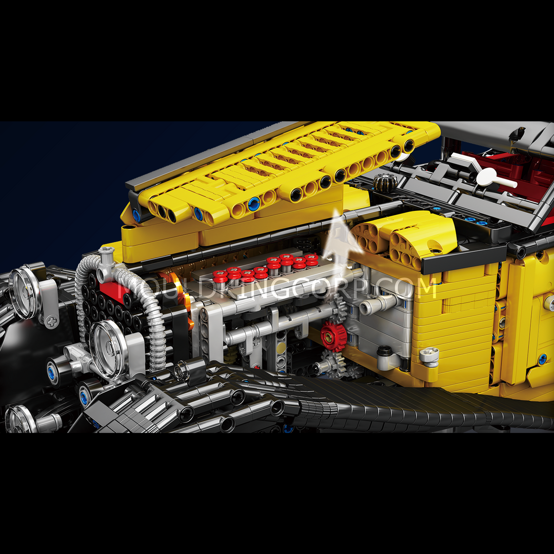 MOULD KING 13080 Vintage T50 Car Remote Controlled Building Set | 3,654 PCS