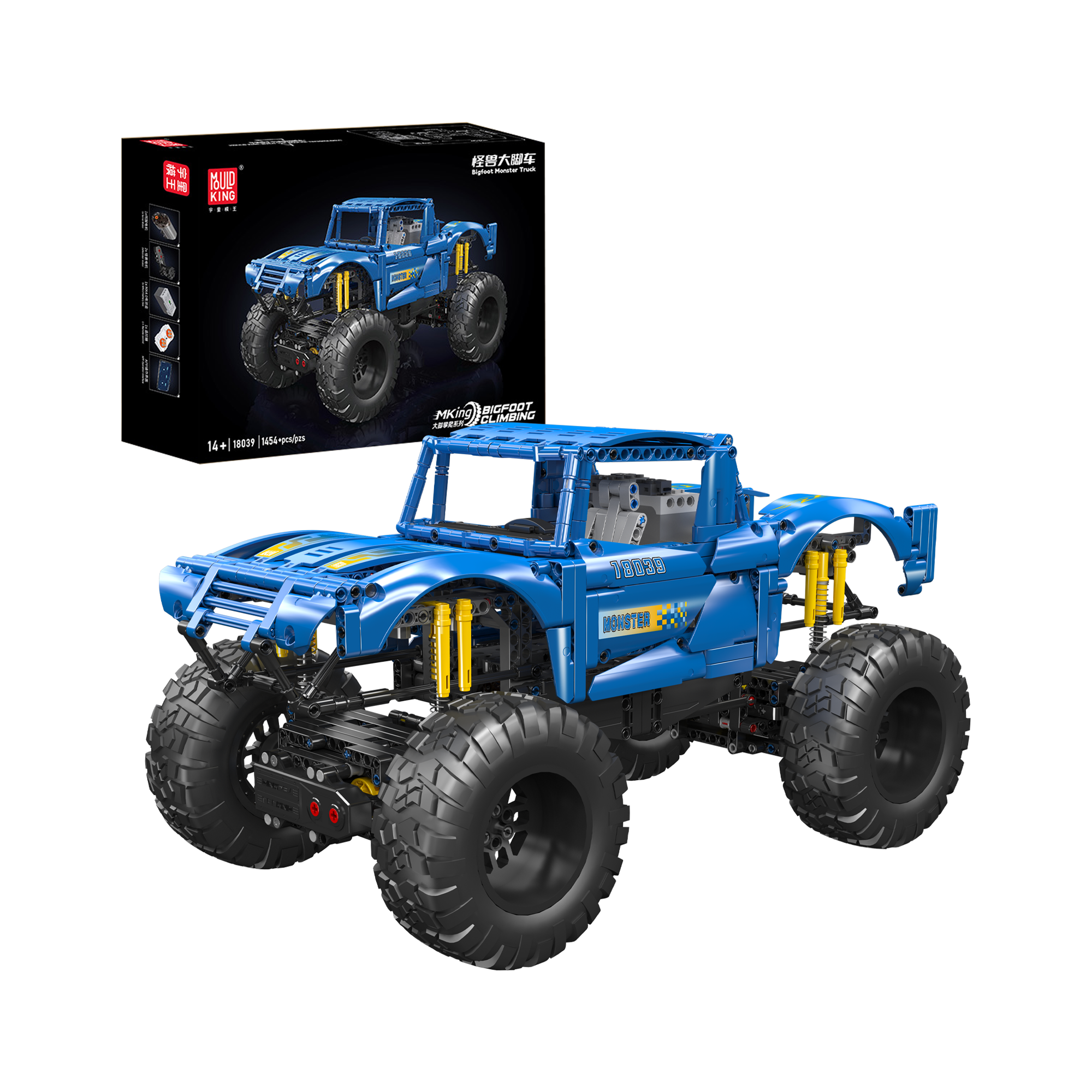 Monster Truck Remote Controlled Lego Mould King 18039 Remote