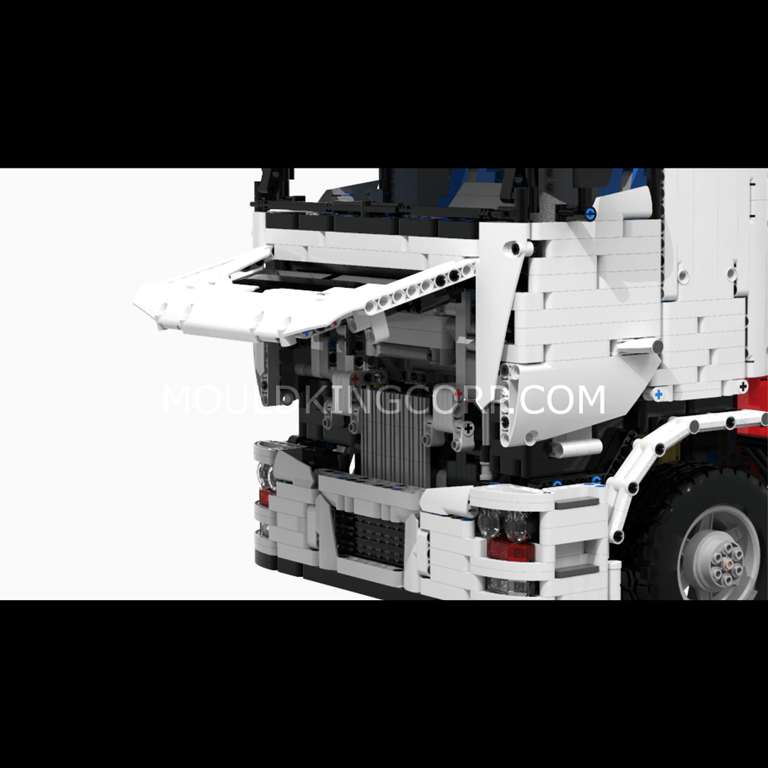 Camion grue pneumatique MOULD KING 19002, ensemble de construction télécommandé | 8 238 pièces
