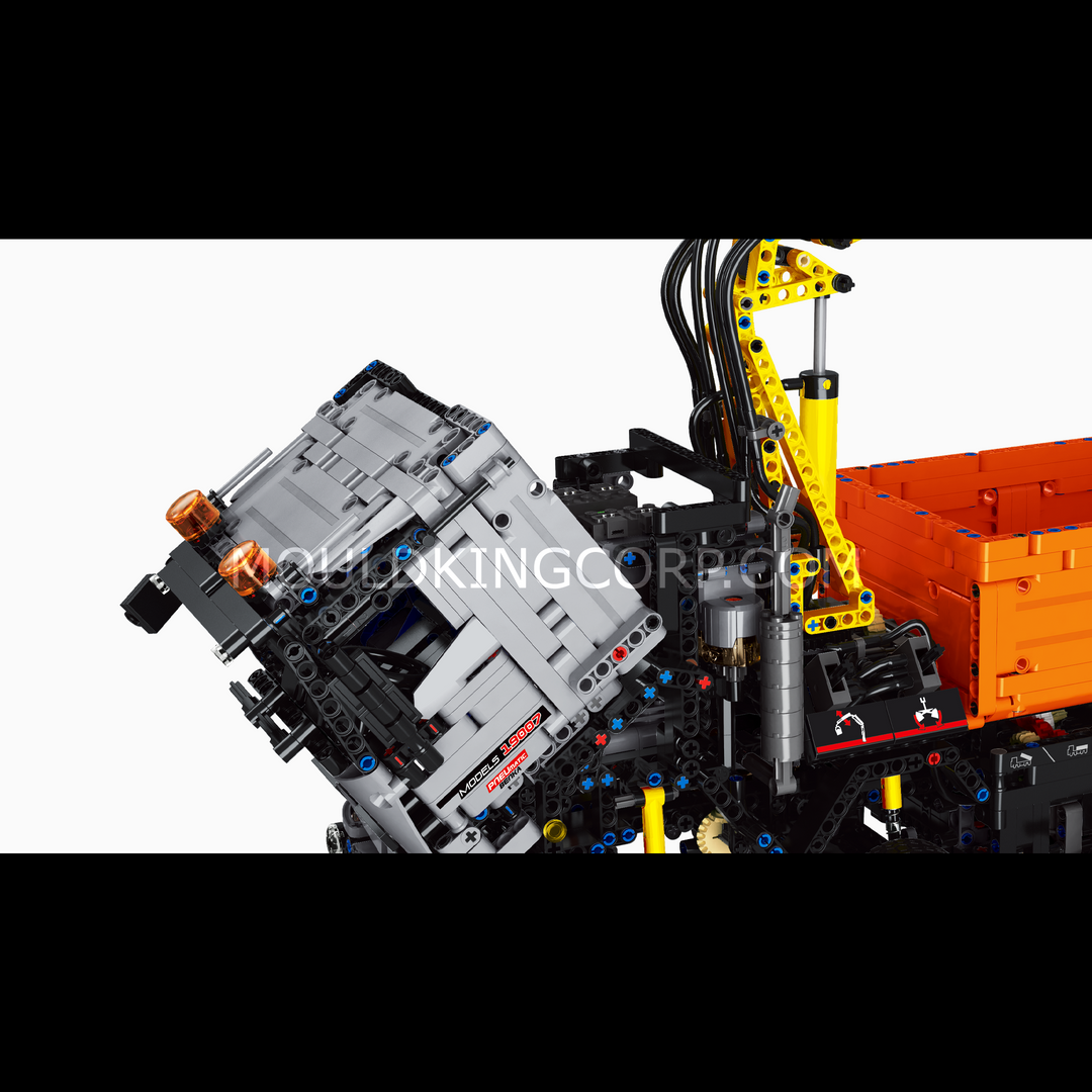 Mallenkoning 19007 2-in-1 RC Graafmachine & Dump Truck Bouwset | 2.970 stuks