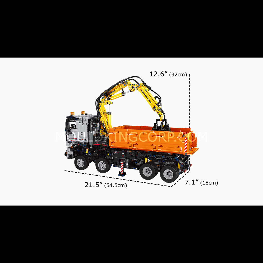 Mallenkoning 19007 2-in-1 RC Graafmachine & Dump Truck Bouwset | 2.970 stuks