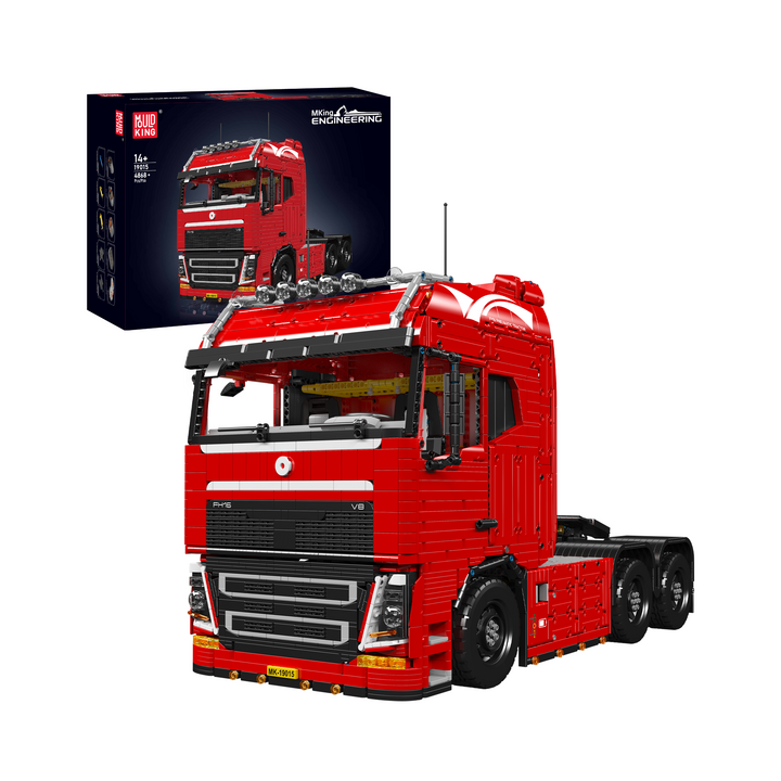 Mould King 19015 FH16 Ensemble de construction de camion tracteur pneumatique télécommandé | 4 608 pièces