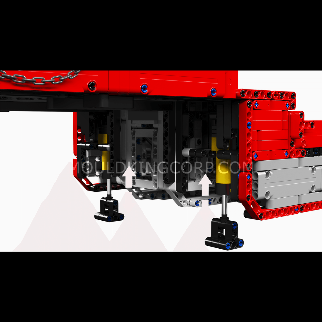 Ensemble de construction de remorque de tracteur pneumatique MOULD KING 19015T FH16 | 3 399 pièces