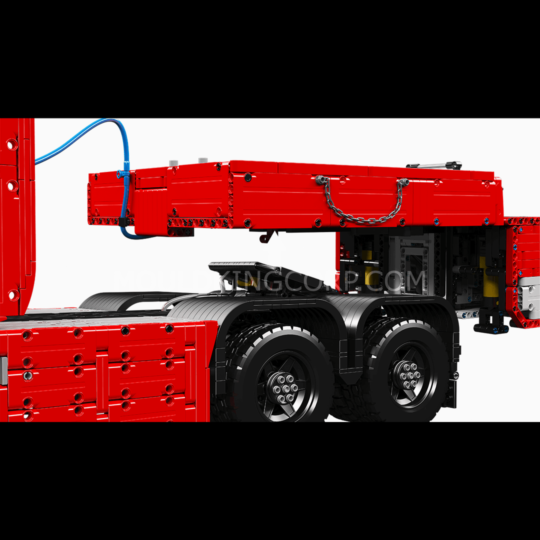 Ensemble de construction de remorque de tracteur pneumatique MOULD KING 19015T FH16 | 3 399 pièces