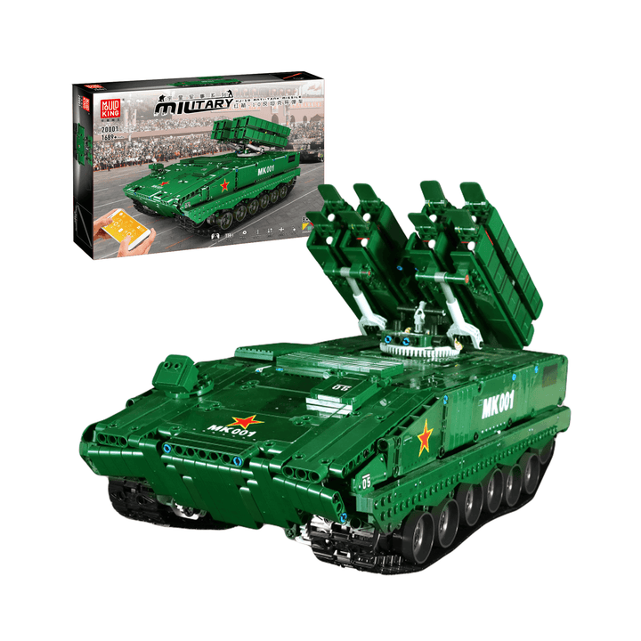 MOULD KING 20001 Kit de construction de missile antichar HJ-10 télécommandé | 1 689 pièces