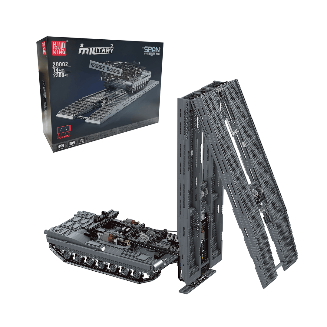 MOULD KING 20002 Jeu de construction télécommandé Assault Bridge Layer | 2 388 pièces