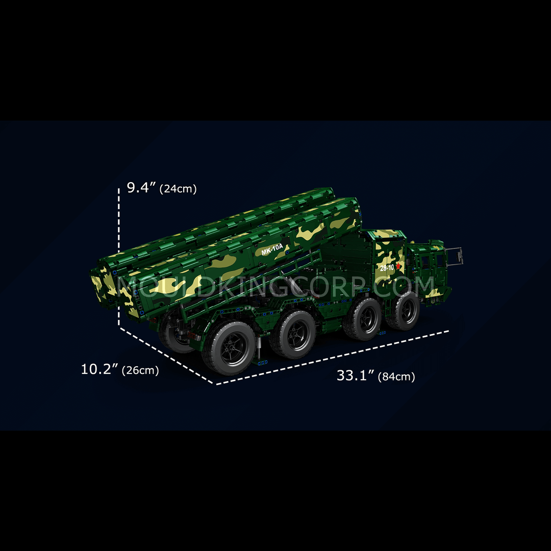 Ensemble de construction de missiles de croisière motorisés CJ-10 Mould King 20008 | 5 056 pièces