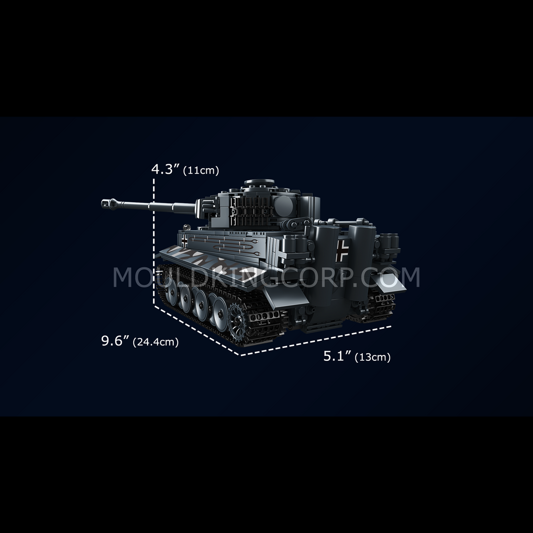 Kit de construction de char lourd Tiger 20014S de Mould King | 850 pièces