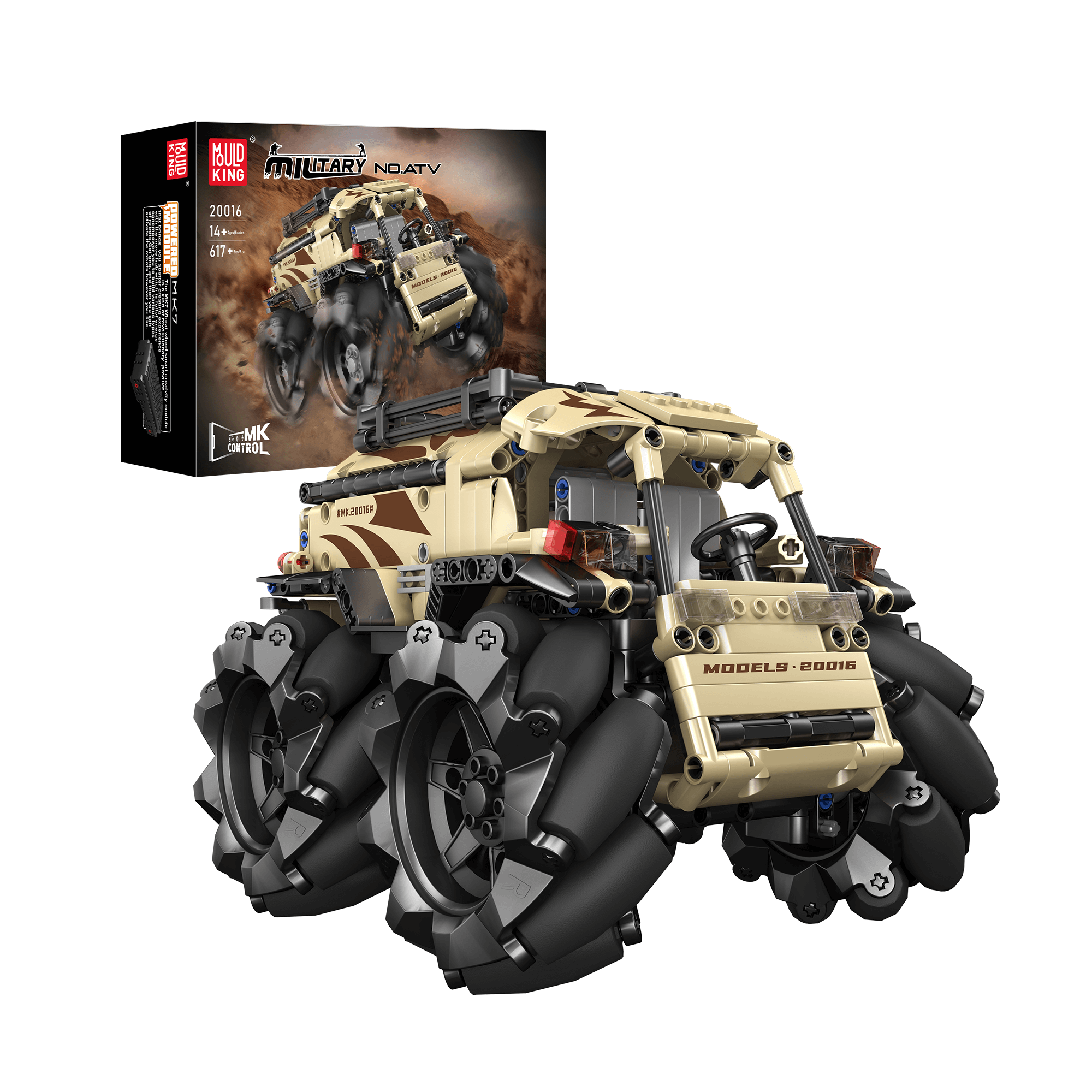 Mould King 20016 Mecanum ATV Remote Controlled Building Set | 617