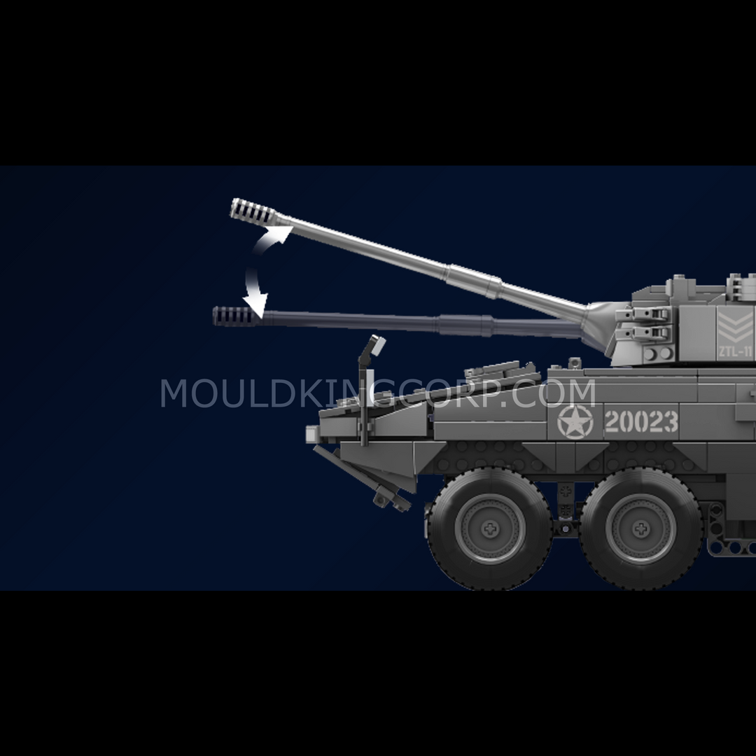 Mould King 20023 ZTL-11 Véhicule d'assaut à roues | 1 293 pièces