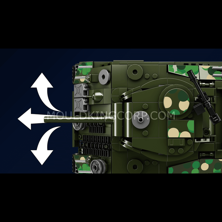 MOULD KING 20024 Kit de construction télécommandé pour char M4 Sherman | 950 pièces