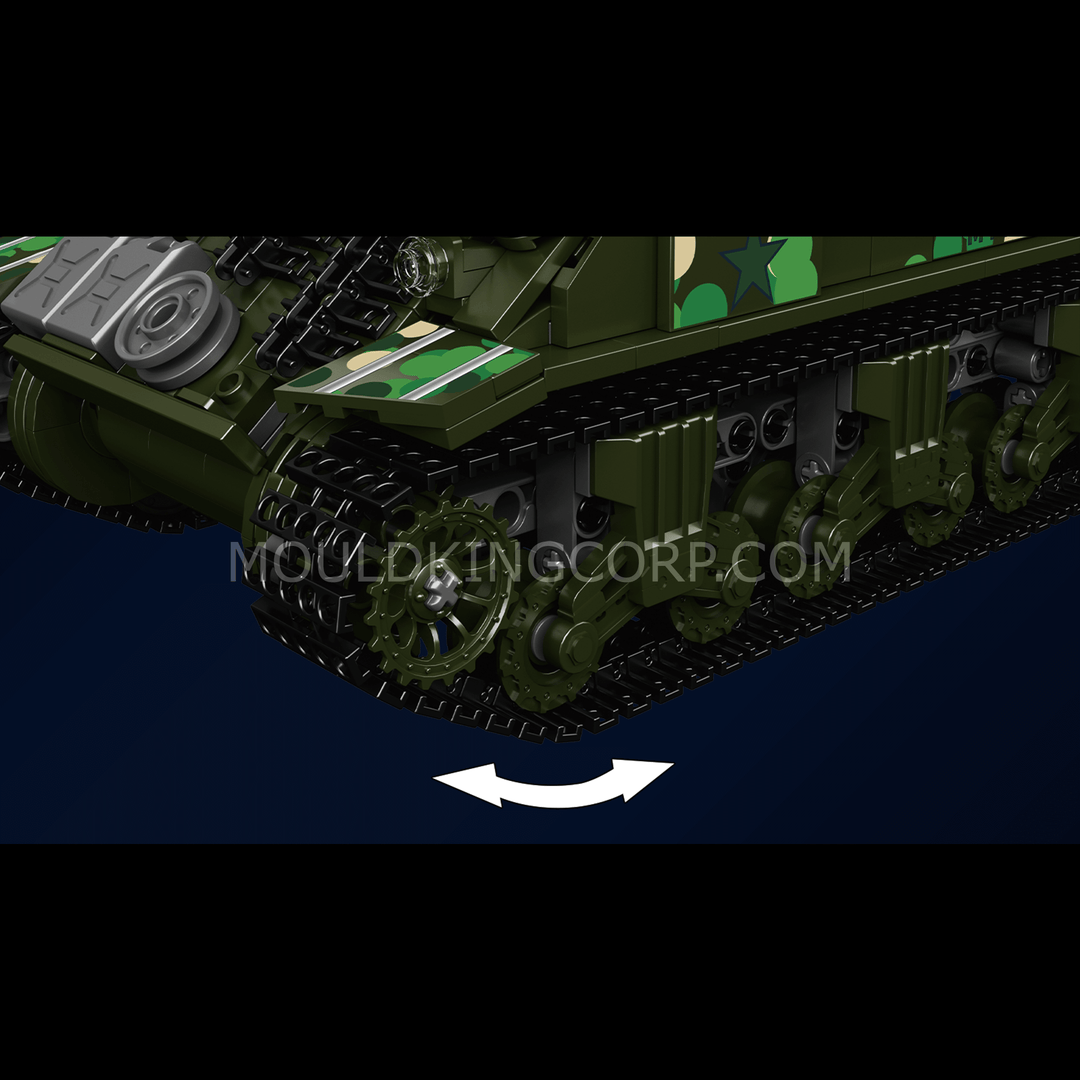 MOULD KING 20024 Kit de construction télécommandé pour char M4 Sherman | 950 pièces