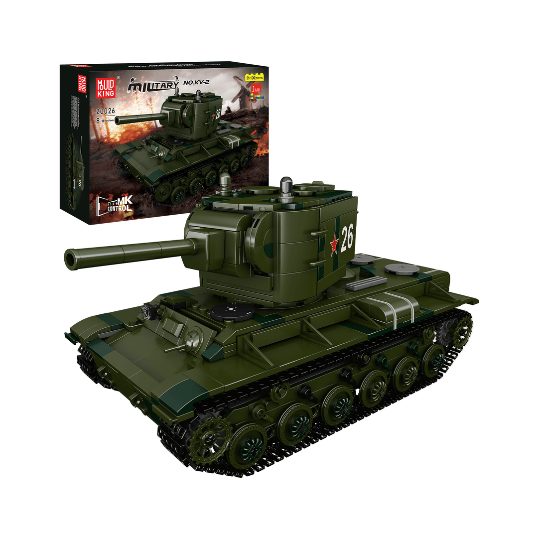Ensemble de jouets de construction de chars lourds MOULD KING 20026 KV2
