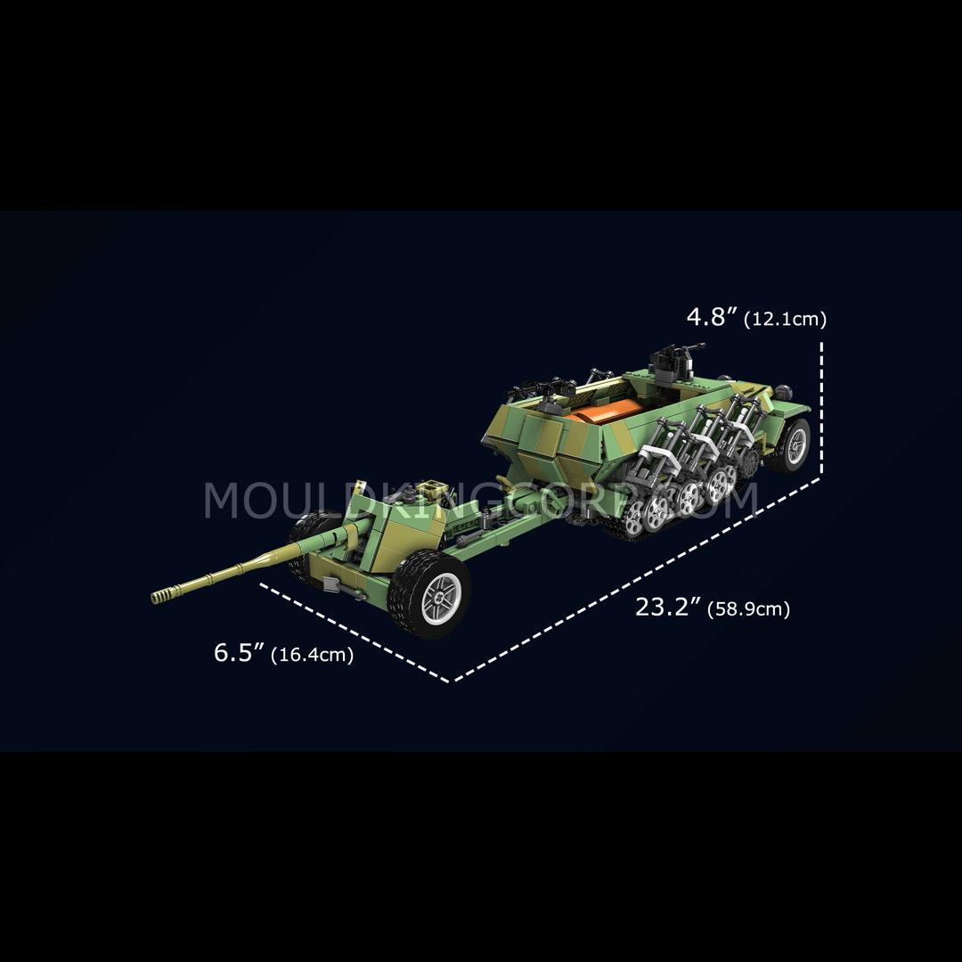 Mould King 20027 Sd.Kfz. 251 Kit de construction de semi-chenilles | 1 298 pièces