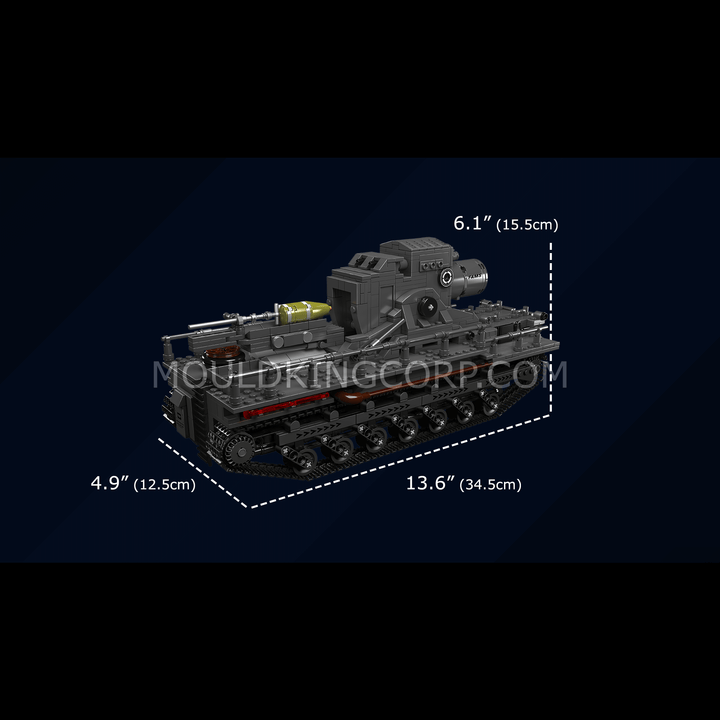 Mould King 20028 Ferngesteuerter Karl Mörserpanzer Bausatz | 1.648 Teile