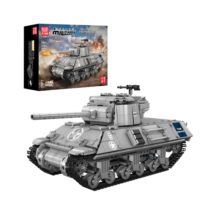 Mould King 20034 Kit de construction de char lourd Pershing | 1 057 pièces