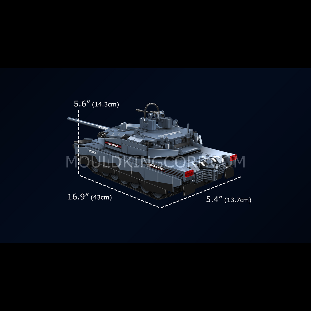 Mould King 20036 Abrams X Tank Kit de construction | 1 192 pièces