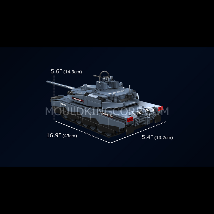 Mould King 20036 Abrams X Tank Kit de construction | 1 192 pièces
