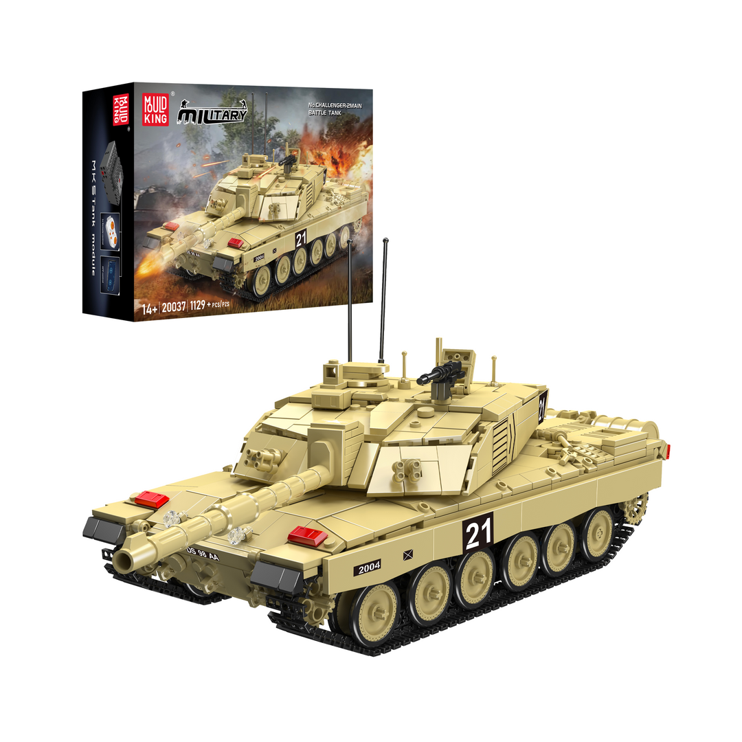 Mould King 20037 Challenger 2, ensemble de construction de chars | 1 129 pièces
