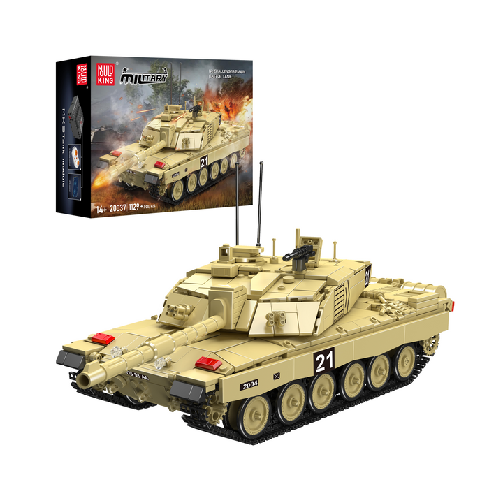 Mould King 20037 Challenger 2, ensemble de construction de chars | 1 129 pièces