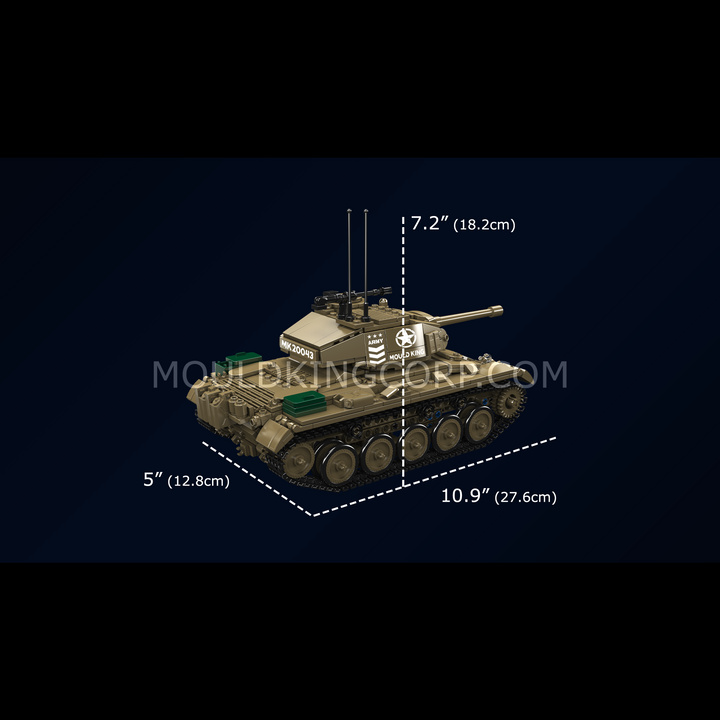 Mould King 20043 M24 Chaffee Tank Building Set | 932 Pcs