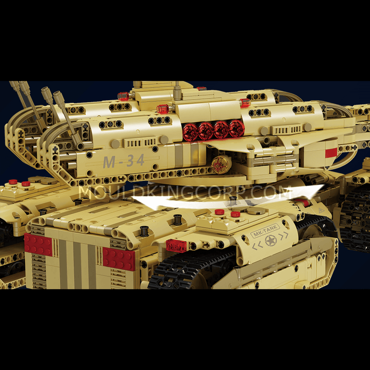 Ensemble de construction de char mammouth motorisé Mould King 20011 | 3 445 pièces