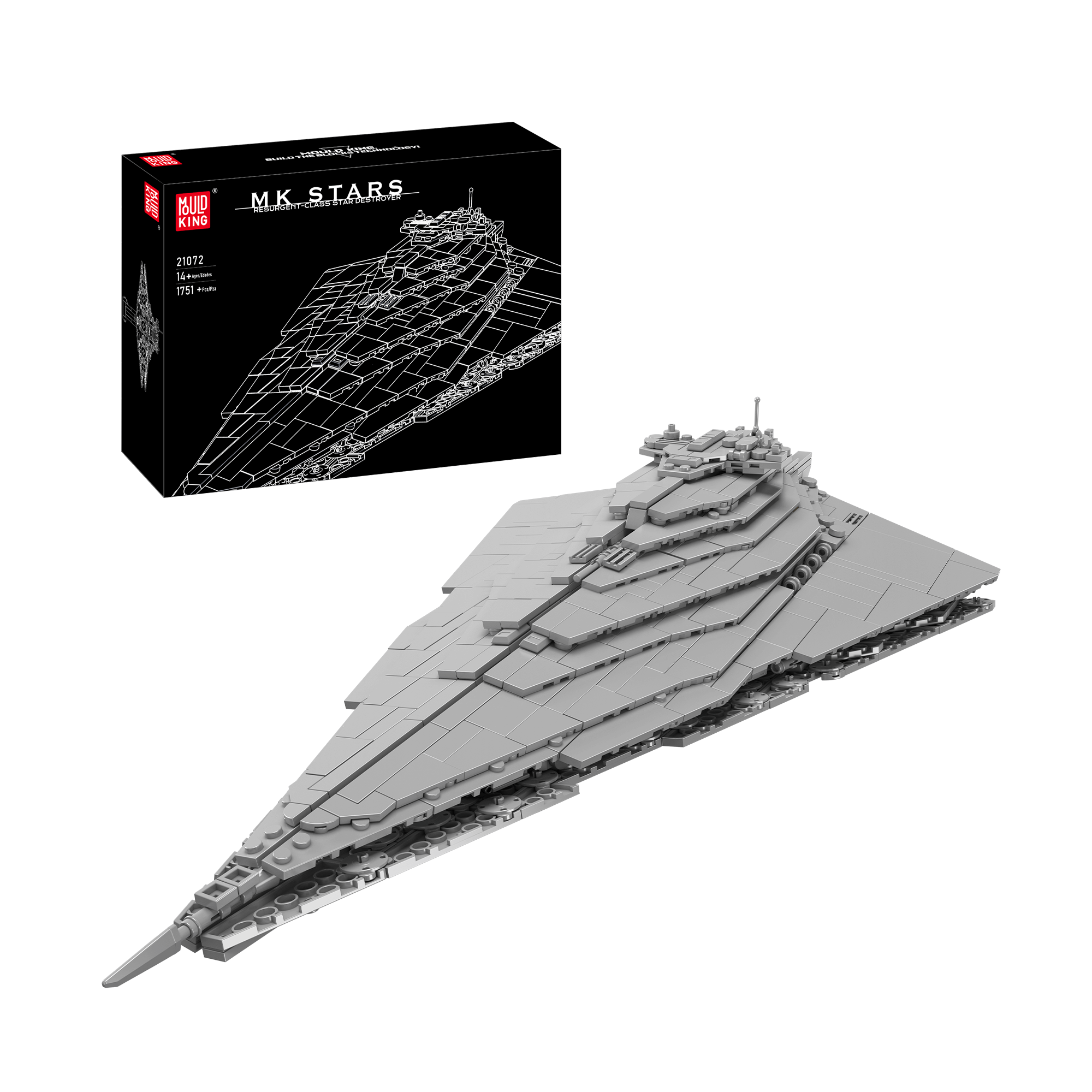 Mould King 21072 Resurgent class Star Destroyer Building Set 1 751 PCS