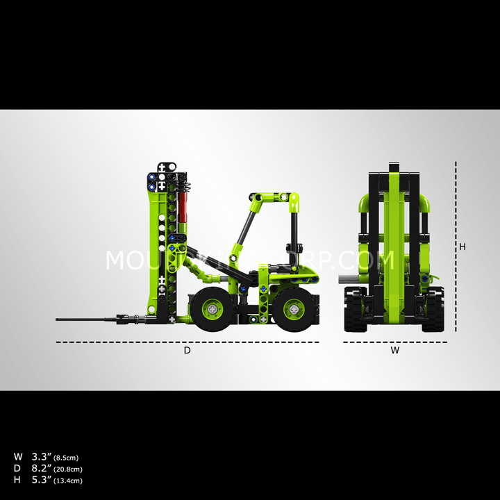 Mould King 24017 Forklift Workshop Loading Vehicle Building Toy Set | 219 PCS