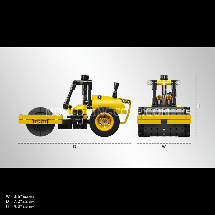 Mallenkoning 24019 Road Roller Bouwspeelgoed Set | 223 PCS