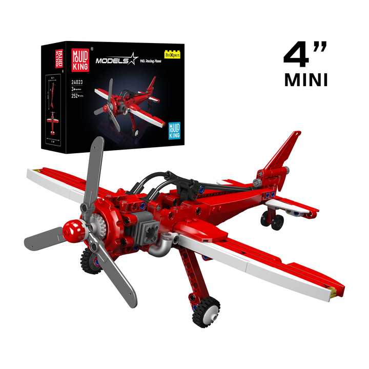 Mallenkoning 24023 Racing Vliegtuig Bouwspeelgoed Set | 252 PCS