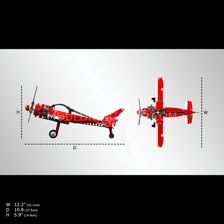 Mallenkoning 24023 Racing Vliegtuig Bouwspeelgoed Set | 252 PCS