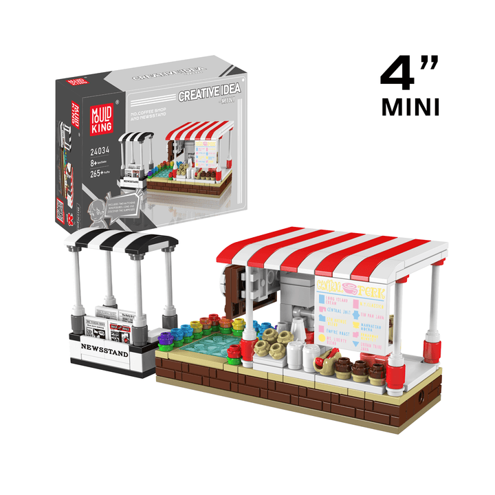 Mould King 24034 Coffee Shop & Zeitungskiosk Bausatz | 265 Teile