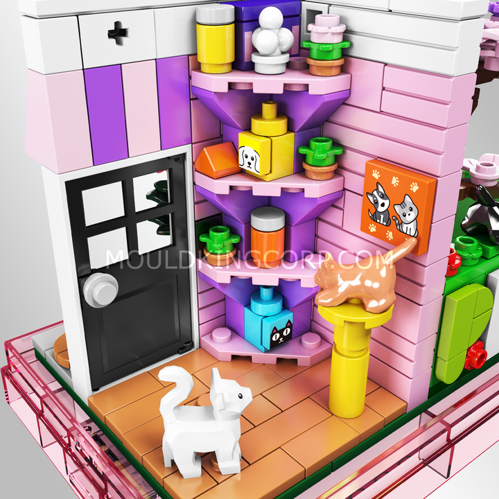 Mould King 24038 Hair Salon Day Building Set | 388 Pcs