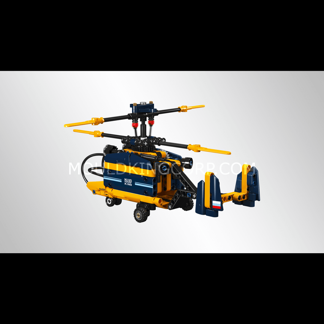 Mould King 24048 Coaxial Counter-rotating Helicopter Model Building Set | 274 Pcs