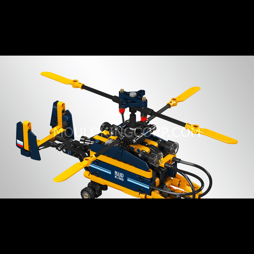 Mould King 24048 Coaxial Counter-rotating Helicopter Model Building Set | 274 Pcs