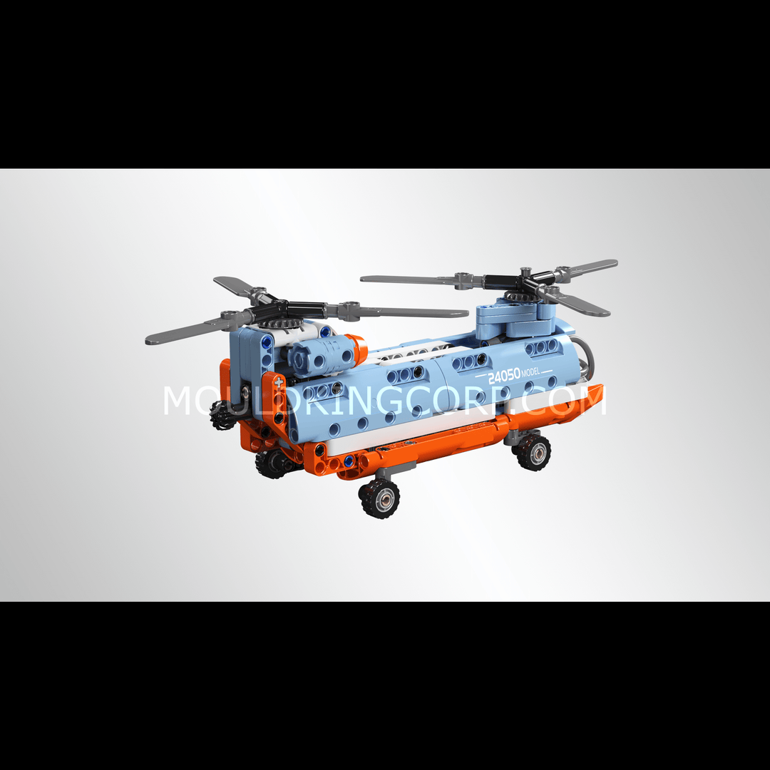 Mould King 24050 Tandem Rotor Helicopter Building Toy Set | 270 Pcs